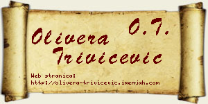 Olivera Trivičević vizit kartica